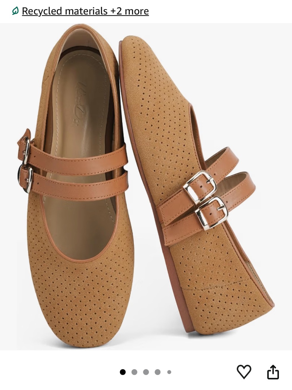 Flats size 8 1/2 perforated round toe ballet